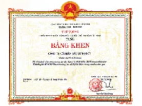 BẰNG KHEN THỦ TƯỚNG 2014