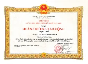 HUÂN CHƯƠNG LAO ĐỘNG HẠNG NHÌ 2017